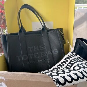Marc Jacobs The Tote Bag Large Leather Black